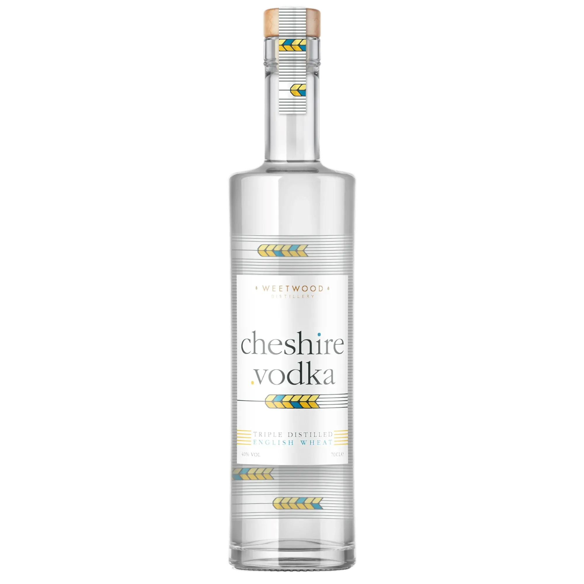 Cheshire Vodka 28 Weetwood Distillery Vodka Bottle New